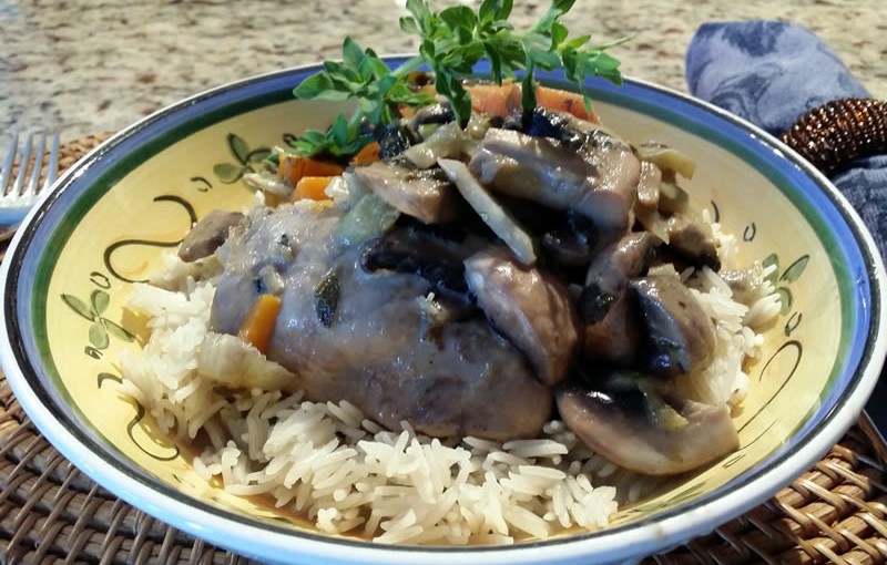 Poached Chicken, Fennel and Mushroom Green Curry